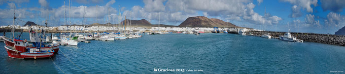 la graciosa le port vue  panoramique