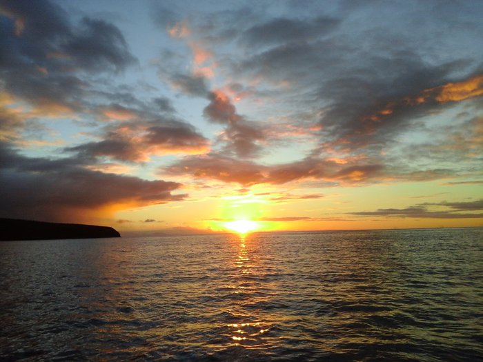 Lever de soleil au mouillage à la Gomera